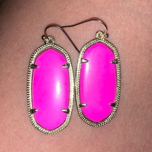 pink mini kendra earrings